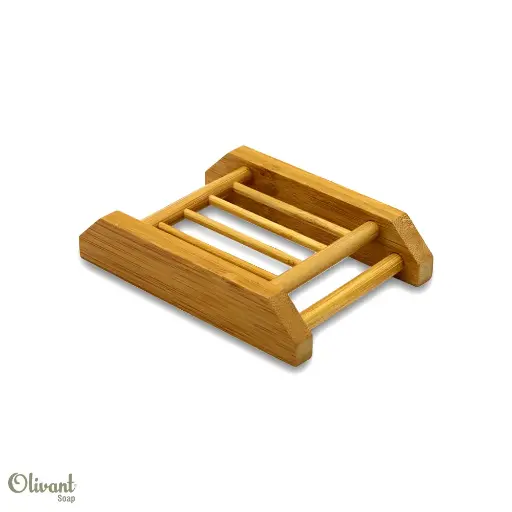 Bamboo soap dish rack